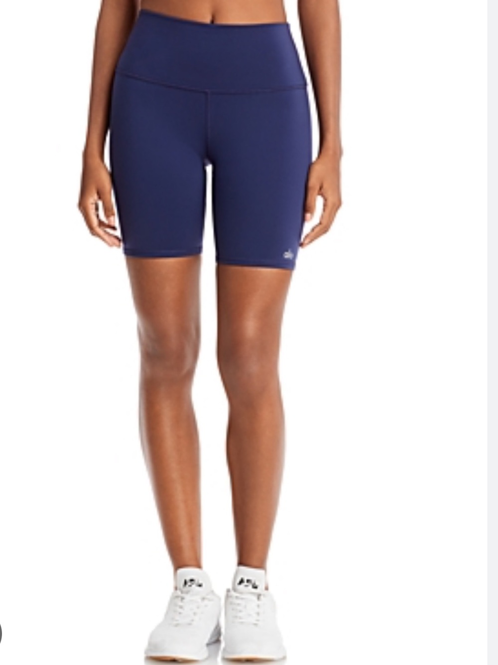 ALO Yoga High Waist Bike Shorts in Navy
